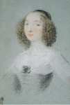 Mellan Claude Portrait of Henriette-Marie de Buade-Frontenac  - Hermitage